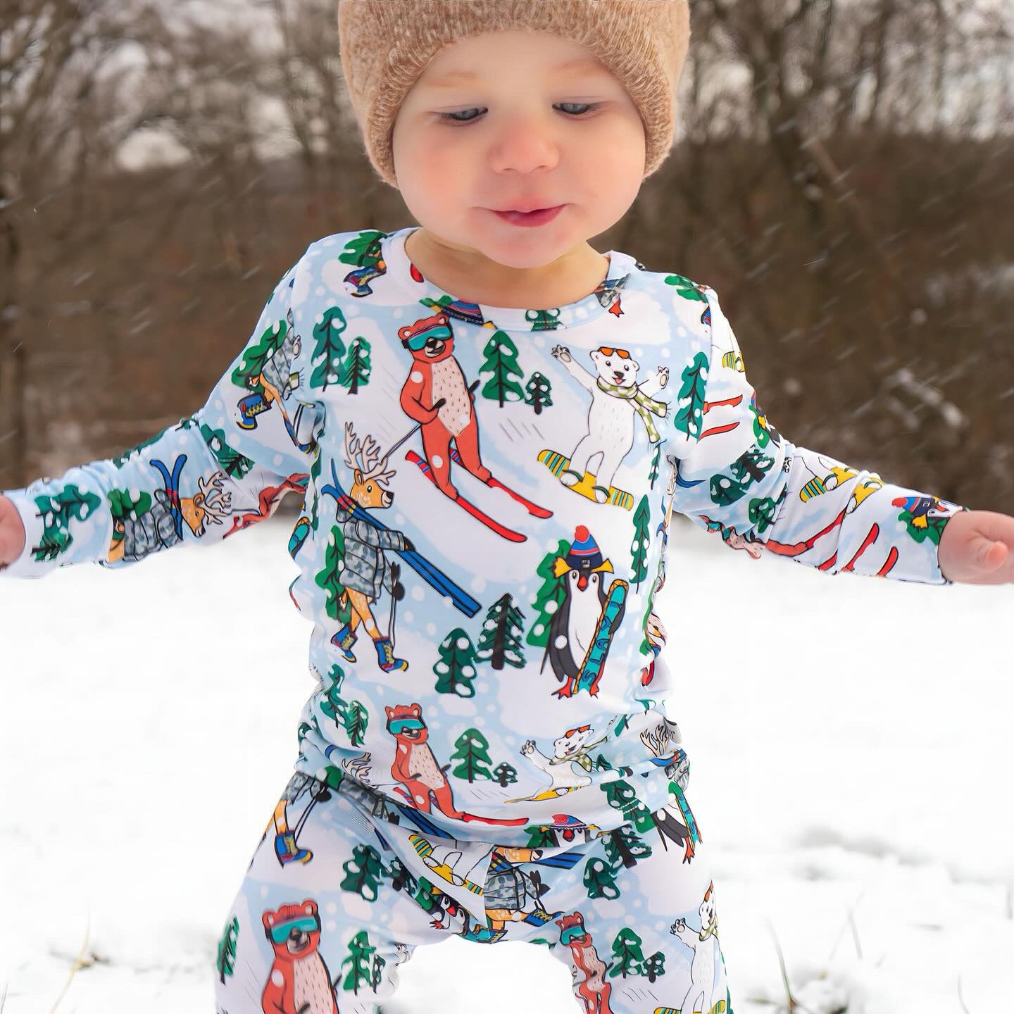 Two Piece Pajama Set Don't Flurry, Be Happy