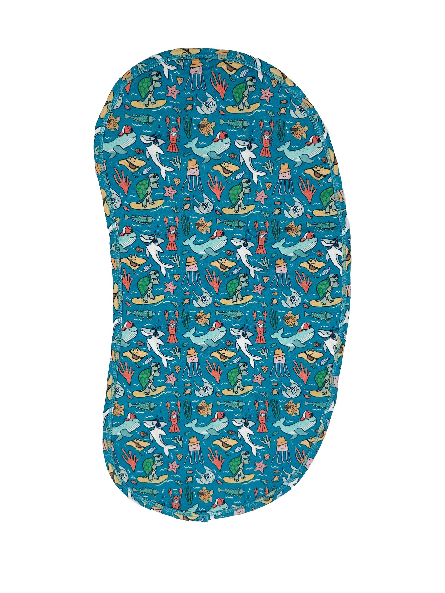 Burp Cloth in Radical Reef