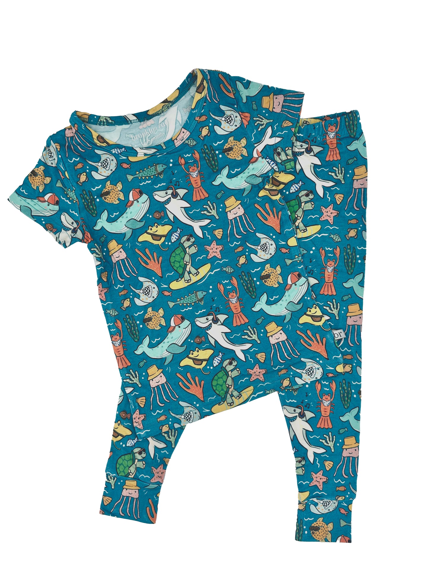 Two Piece Pajama Set in Radical Reef